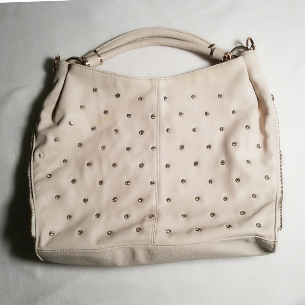 Imoshion Ivory Rhinestone Huge Bag Purse